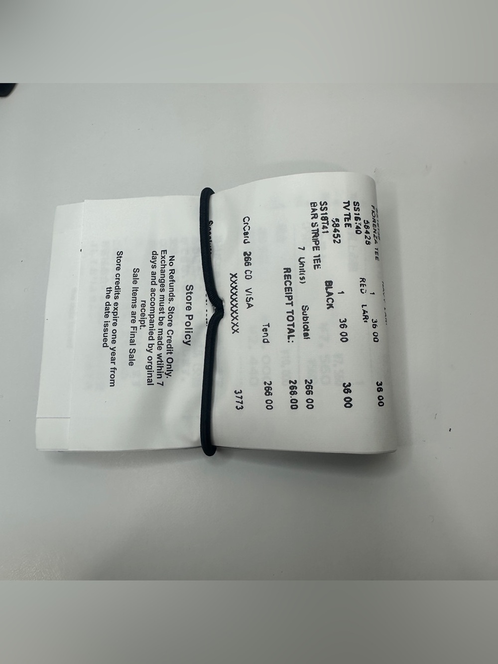 Maison Martin Margiela Black Receipt Wallet